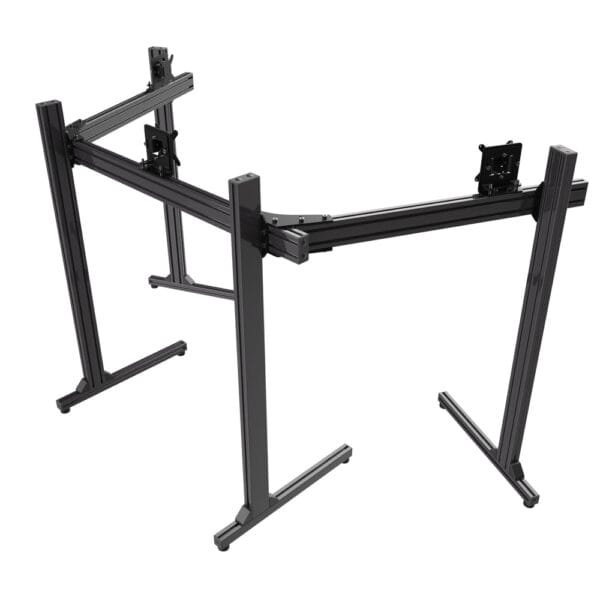 Free-Standing Triple TV & Monitor Stand (Up to 50″ TV or 45″ Ultrawide)-4