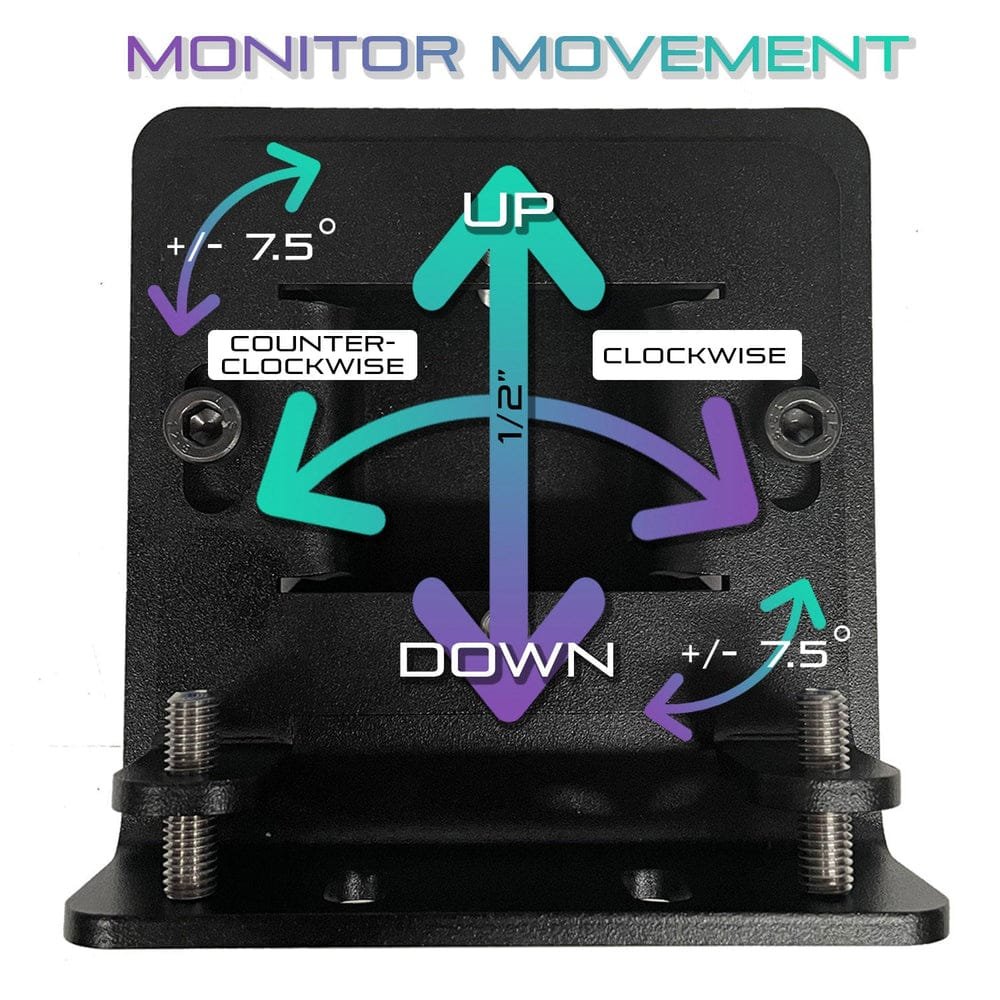 Free-Standing Triple Monitor Stand (Up to 43″)-8