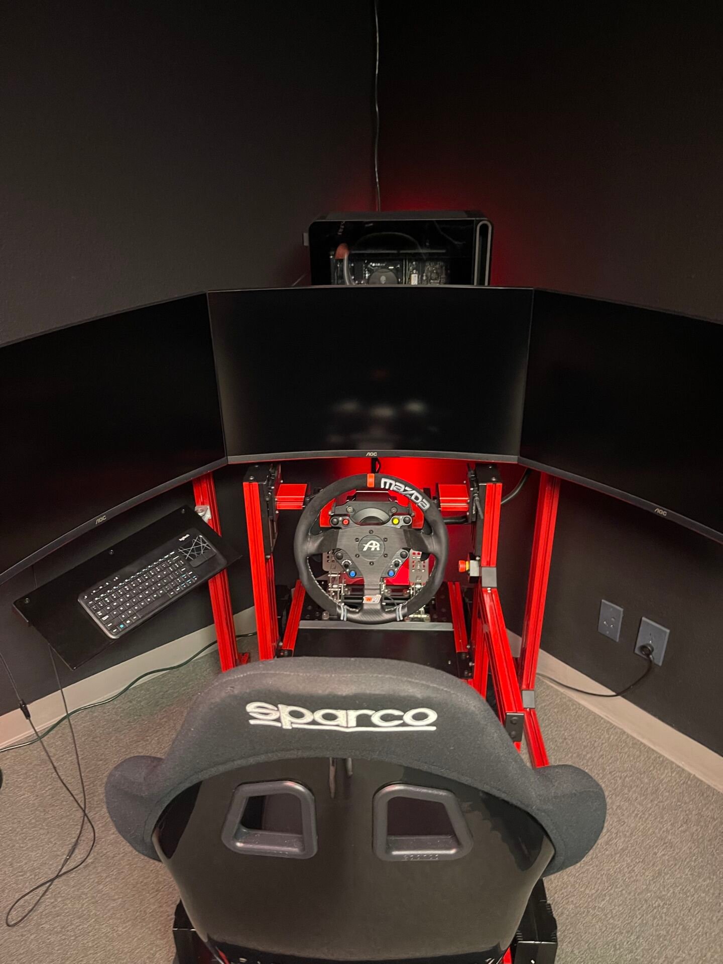 ASR Pro Red Racing Simulator – Motion Rig (Showroom Unit)-3