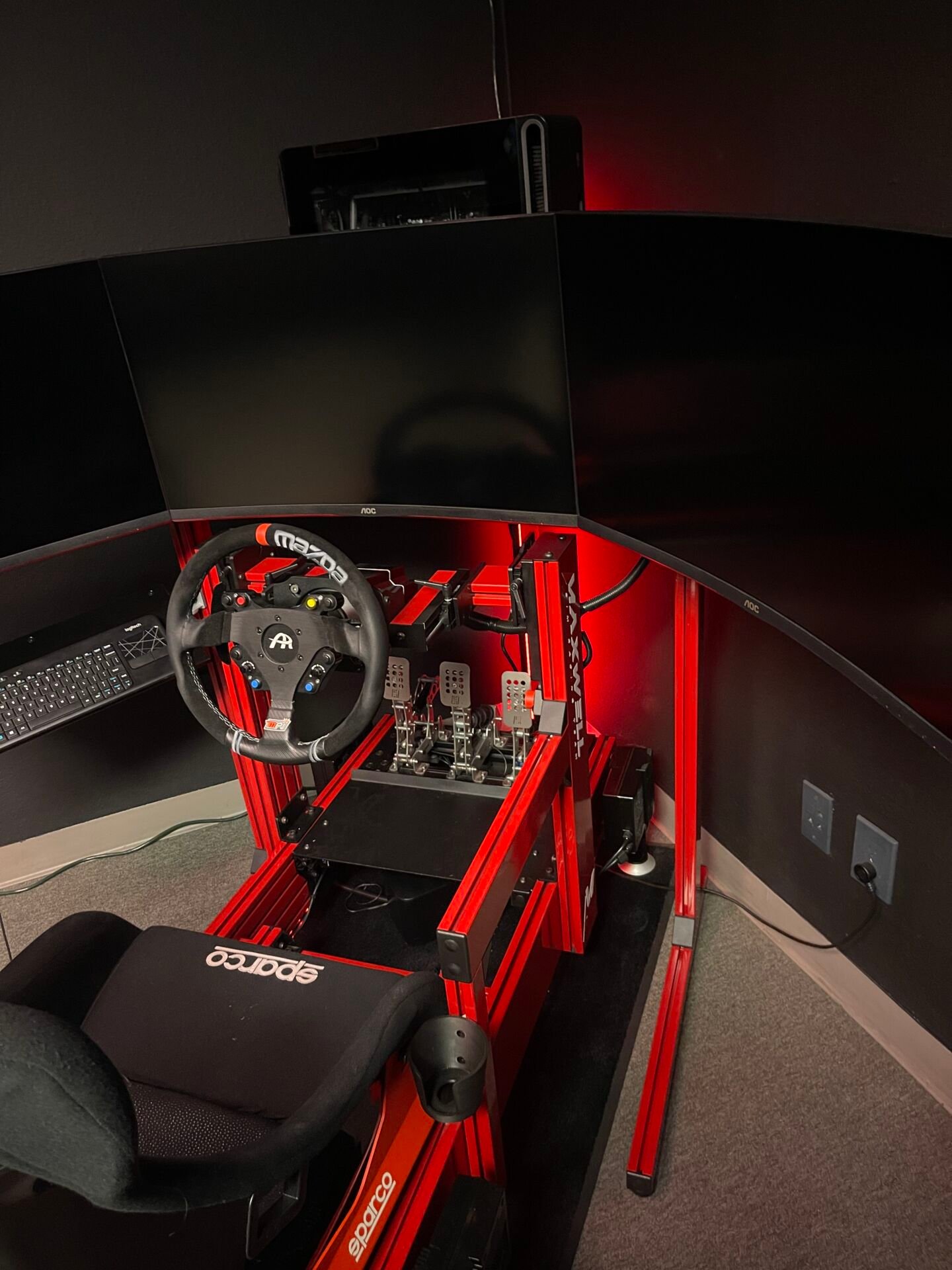 ASR Pro Red Racing Simulator – Motion Rig (Showroom Unit)-5